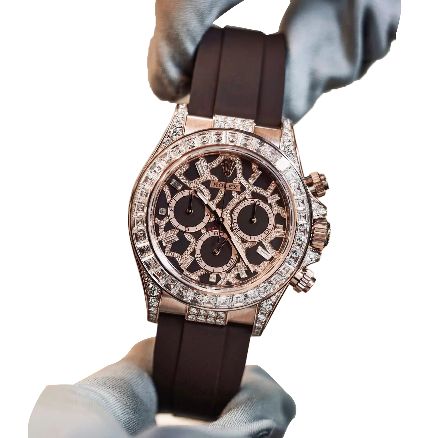 Daytona 40 mm Giraffe Rose Gold Diamond Dial 126555TBR