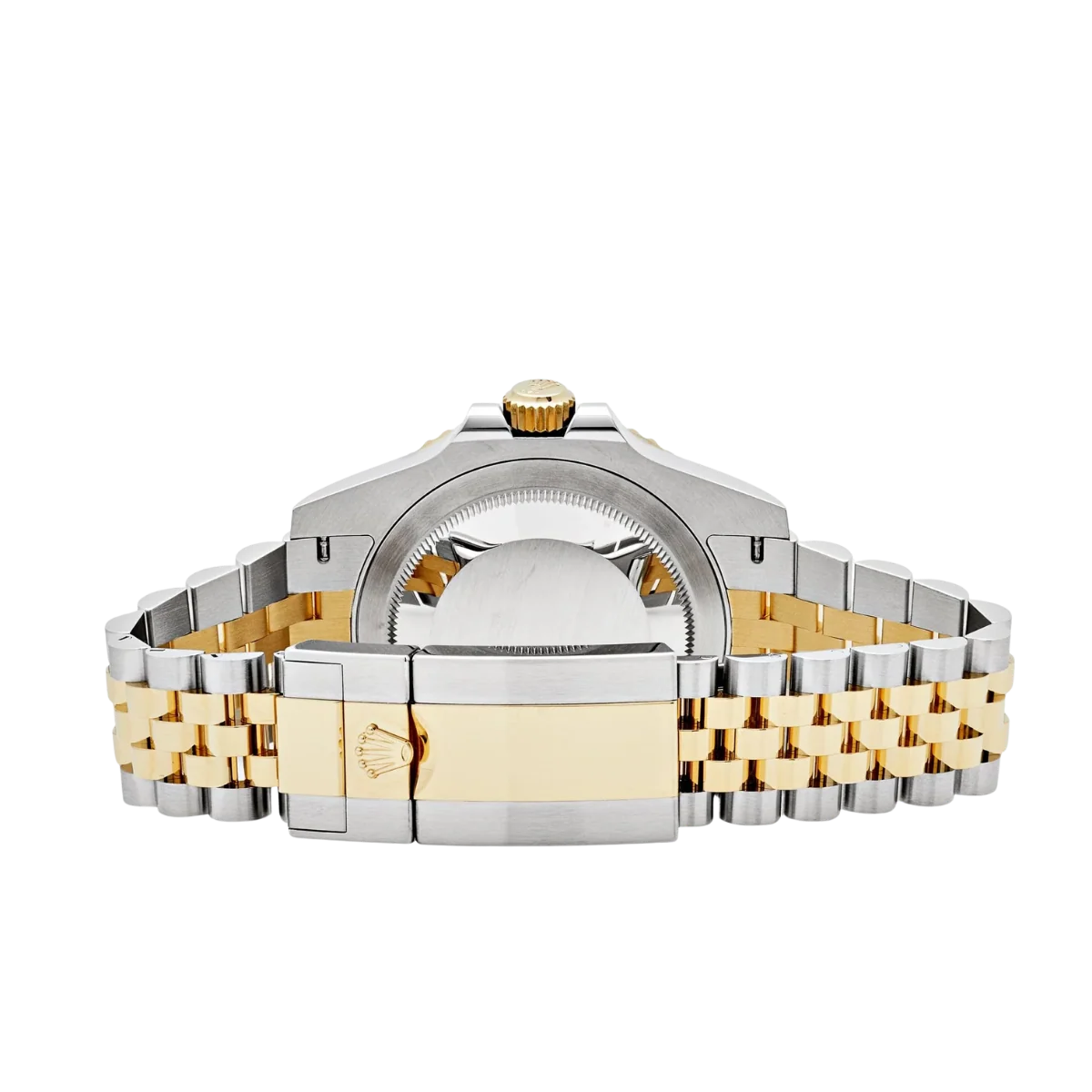 GMT-Master II  40mm Stainless Steel Yellow Gold Black Dial Jubilee 126713GRNR-0001