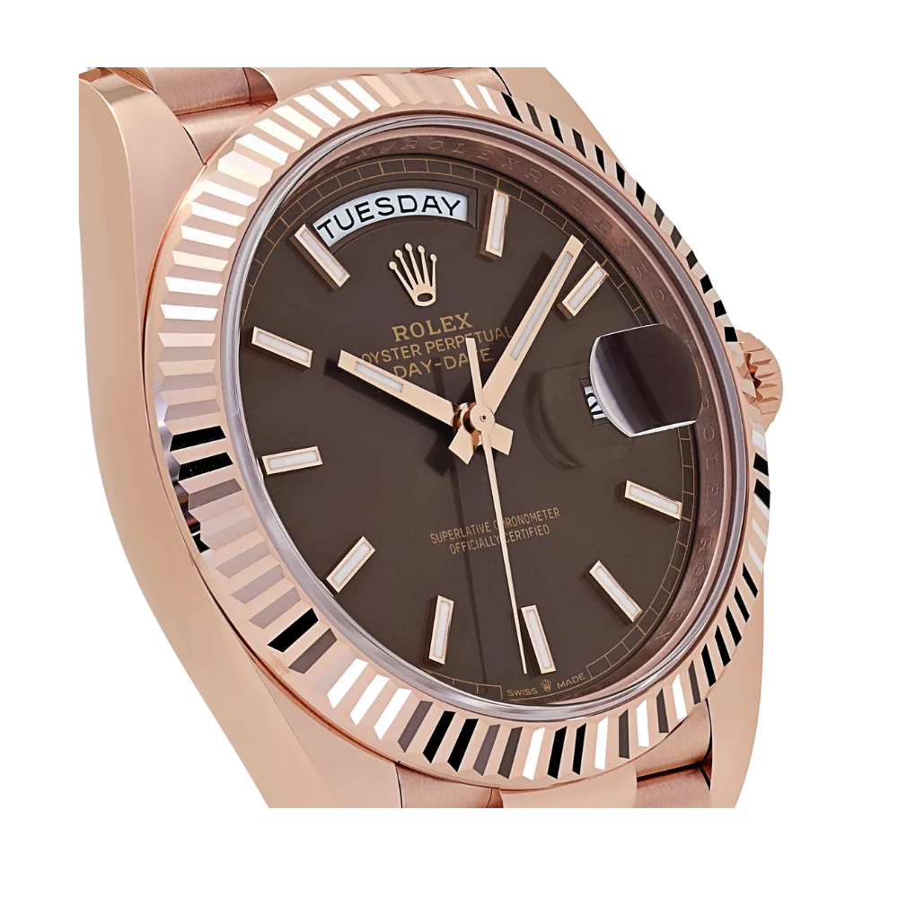 Day-Date 40mm 228235 Rose Gold Chocolate Roman Dial (2025)