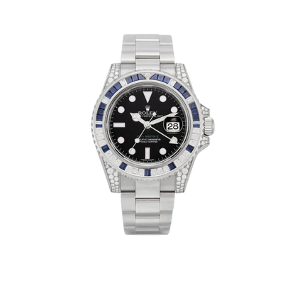 GMT-Master II, Reference 116759SA White Gold Diamond And Sapphire