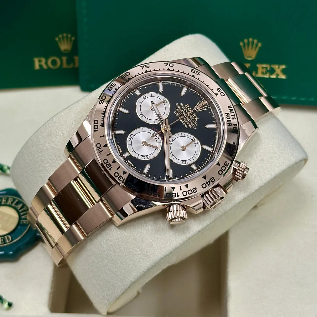 Daytona 40mm Everose Gold Black Dial - 126505