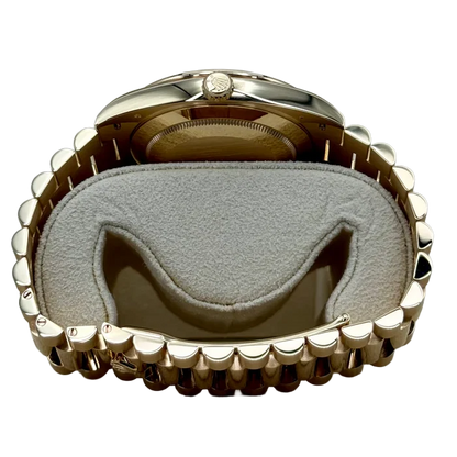Day-Date 40 228348RBR Yellow Gold Diamond Bezel White Dial