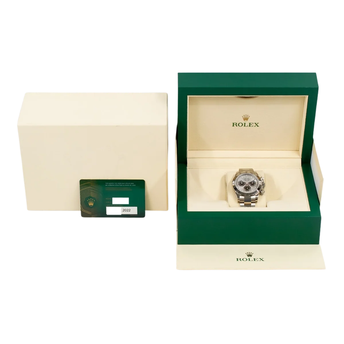 Daytona 40 mm White Gold Silver Dial Mens Watch M126509-0003