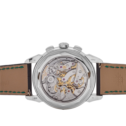 Grand Complications 41mm 5270P-014 Perpetual Calendar Chronograph Platinum Green Dial