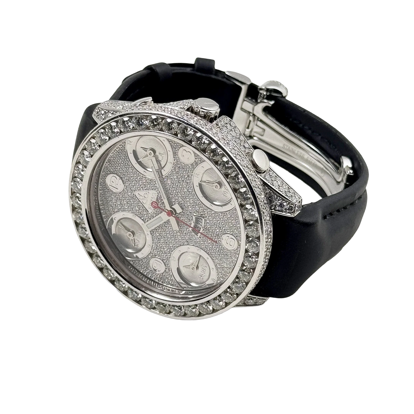 Five Time Zone Steel Diamond 40mm JCM-30
