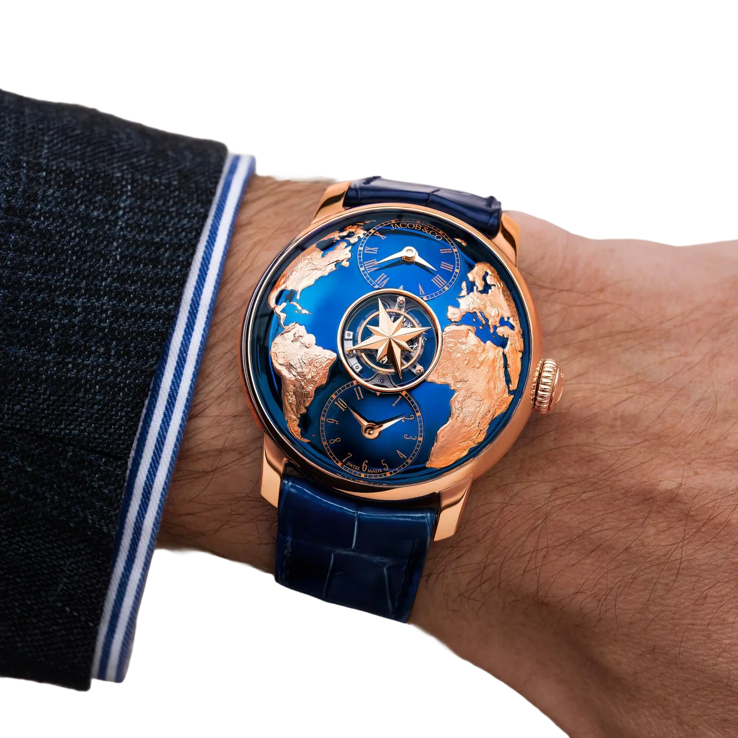 The World Is Yours Dual Time Zone Tourbillon 38.6mm Rose Gold Automatic Winding DT200.40.AA.AA.A