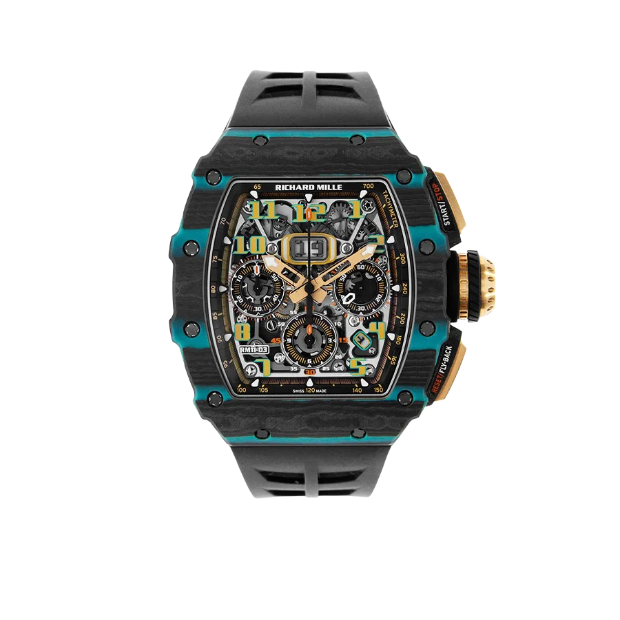 RM 11-03 Turquoise Quartz TPT, Ultimate Edition, Skeleton Dial, 50 mm