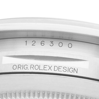 Datejust 41mm Wimbledon Dial Steel Mens Watch 126300