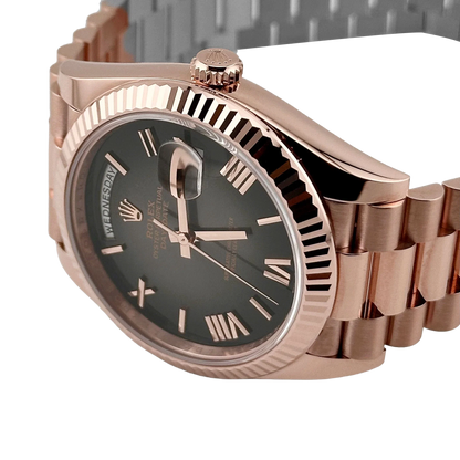 Day-Date 40mm 18K Everose Gold with Slate Ombre Dial 228235