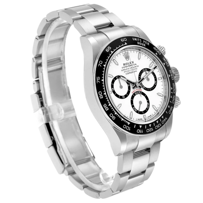Daytona 40mm Stainless Steel White Panda Dial 126500