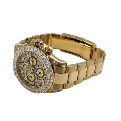 Daytona Eye of the Tiger 116598TBR Yellow Gold Diamond Dial (Super Clone)