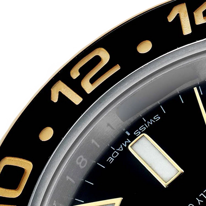 GMT Master II 40mm Steel Yellow Gold Mens Watch 116713