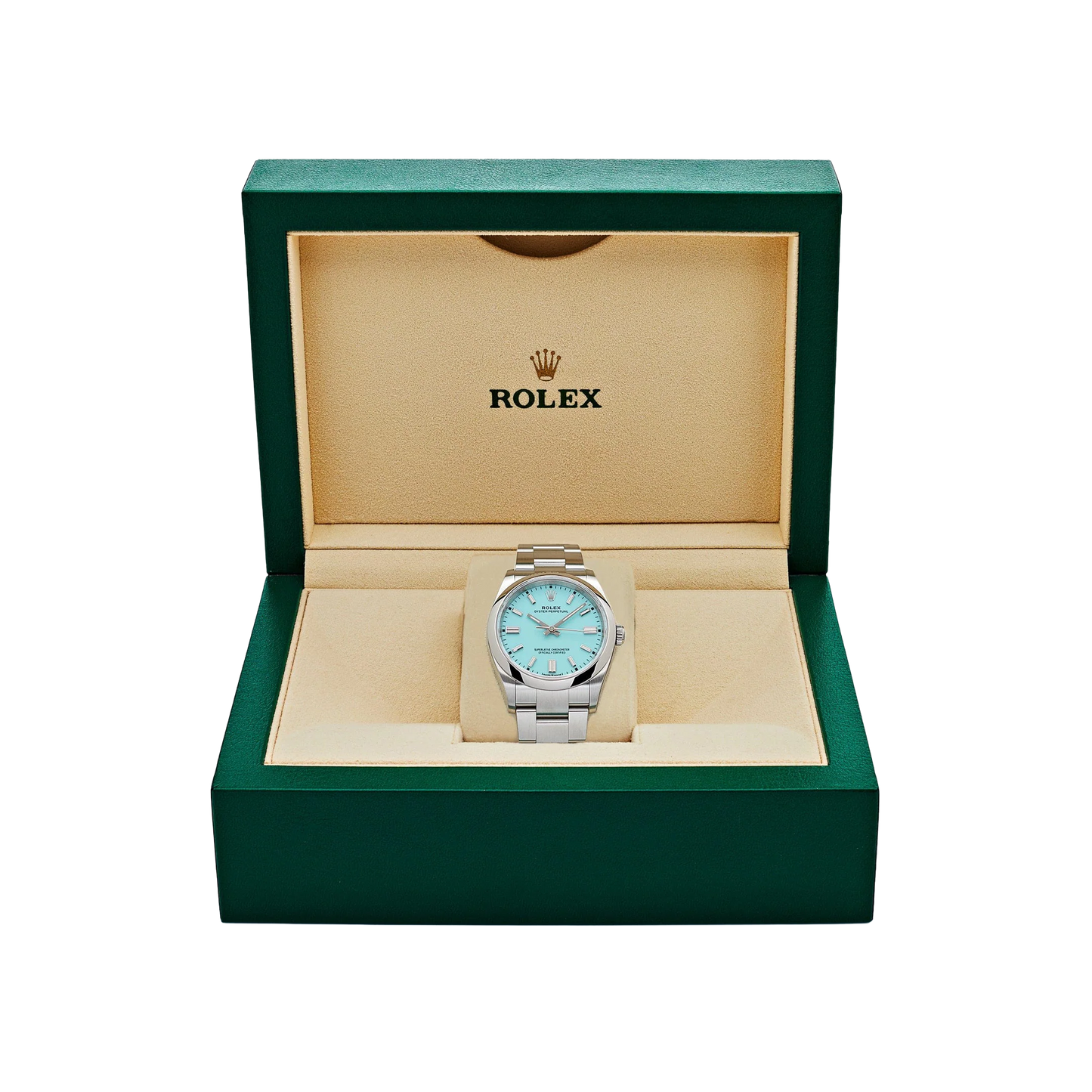 Oyster Perpetual 41mm Stainless Steel Turquoise Dial 124300-0006