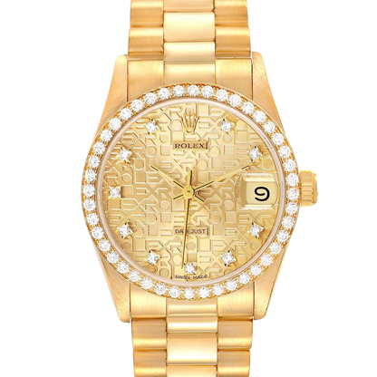 Lady-Datejust 31mm Midsize Yellow Gold Diamond Watch 68288