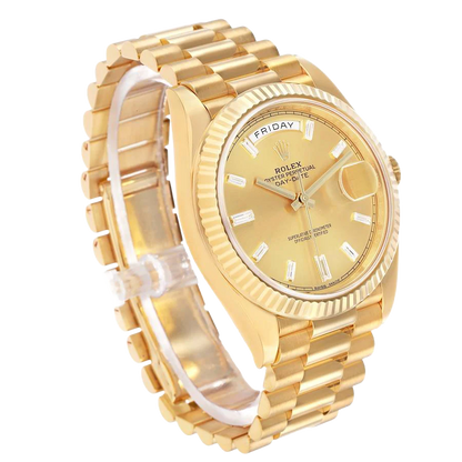 President Day-Date 40mm Yellow Gold Diamond Mens Watch 228238