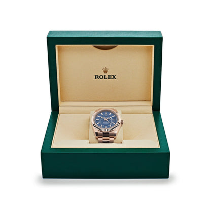 Sky-Dweller 42mm 18k Everose Gold Mens Watch 336935-0005 (Super Clone)